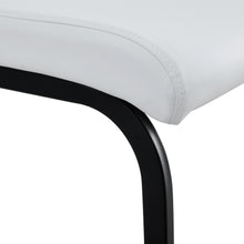 Load image into Gallery viewer, White PU Chair Barstool Dining Counter Height Chair Set of 2