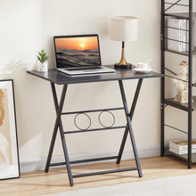 Load image into Gallery viewer, Folding Office Table, Small Foldable Desk for Small Spaces, Space Saving Computer Table Writing Workstation for Home Office, No Assembly Required for Office