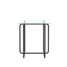 Load image into Gallery viewer, Modern Tempered Glass Coffee Table End Table Side Table for Living Room,bedroom, Transparent