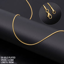 Load image into Gallery viewer, 1.2mm/2mm Braided Chain Necklaces Men Women Necklace Hiphop Style Necklaces Fashion Jewelry for Couple