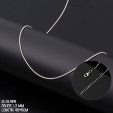 Load image into Gallery viewer, 1.2mm/2mm Braided Chain Necklaces Men Women Necklace Hiphop Style Necklaces Fashion Jewelry for Couple