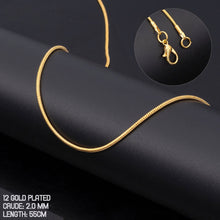 Load image into Gallery viewer, 1.2mm/2mm Braided Chain Necklaces Men Women Necklace Hiphop Style Necklaces Fashion Jewelry for Couple