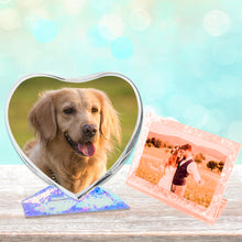 Load image into Gallery viewer, 2 Pieces Resin Photo Frame Molds, Rectangle Picture Frame Mold Heart Shape Silicone Mold for Resin Casting, Personalized Photo Frame Mold for DIY Crafts, Home Decor
