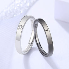 Load image into Gallery viewer, Creative Simple Moon Sun Adjustable Couple Rings Girl Boy Friend Jewelry Gift