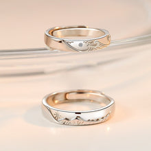 Load image into Gallery viewer, Fashion Creative Exquisite Carving Mountain Sea Adjustable Rings Couple Jewelry Gift