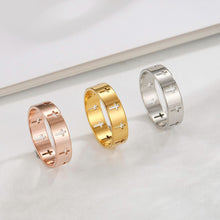 Load image into Gallery viewer, Fashion Simple Creative Hollow Cross Stainless Steel Couple Ring Jewelry Gift for Men Women