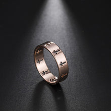Load image into Gallery viewer, Fashion Simple Creative Hollow Cross Stainless Steel Couple Ring Jewelry Gift for Men Women