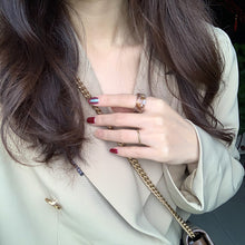 Load image into Gallery viewer, Korean Ins Style Popular Cool Adjustable Personality Resin Ring For Women Girls Jewelry Gift