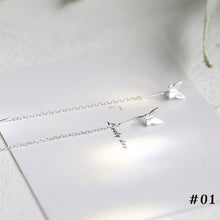 Load image into Gallery viewer, Original Fashion Romantic Fairy Long Tassel Butterfly Silver Earrings Women Girls Jewelry Gift