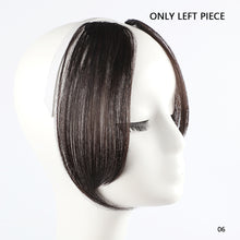 Load image into Gallery viewer, Natural Invisible Front Side Bangs for Woman with Fake Fringe Hair Extensions Synthetic High Temperature hair For Women 3D Bangs Fake wig