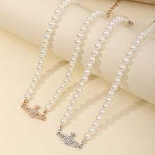 Load image into Gallery viewer, Creative Popular Diamond Inlaid Pearl Star Pendant Necklace Women Girlfriends Jewelry Gift