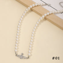 Load image into Gallery viewer, Creative Popular Diamond Inlaid Pearl Star Pendant Necklace Women Girlfriends Jewelry Gift