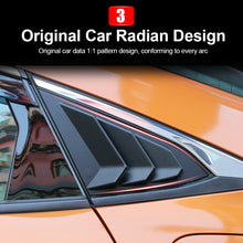 Load image into Gallery viewer, Pair Rear Panel Window Side Louvers Carbon Fiber Vent Decal For Honda Civic Type R Notchback 2020 2021 ABS