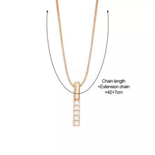 Load image into Gallery viewer, Simple Cool Key Shaped Diamond Inlaid Clavicle Chain Necklace Jewelry Gift For Women Girls