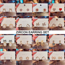 Load image into Gallery viewer, 1 Pair Women Simple Silver Needle Zircon Flower And Pearl Stud Fashion Jewelry Eardrop Earrings