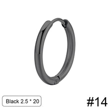 Load image into Gallery viewer, Women Fashion Alloy Stainless Steel Round Titanium Steel Round Hoop Earrings Gold Color Jewelry Earrings Party Gift