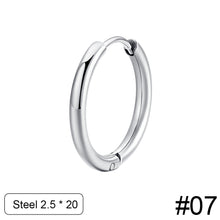 Load image into Gallery viewer, Women Fashion Alloy Stainless Steel Round Titanium Steel Round Hoop Earrings Gold Color Jewelry Earrings Party Gift