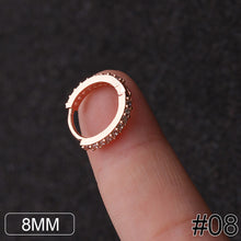 Load image into Gallery viewer, Women Fashion Alloy Stainless Steel Round Titanium Steel Round Hoop Earrings Gold Color Jewelry Earrings Party Gift