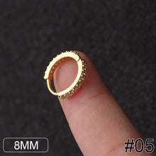 Load image into Gallery viewer, Women Fashion Alloy Stainless Steel Round Titanium Steel Round Hoop Earrings Gold Color Jewelry Earrings Party Gift