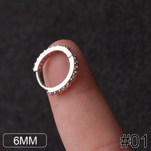 Load image into Gallery viewer, Women Fashion Alloy Stainless Steel Round Titanium Steel Round Hoop Earrings Gold Color Jewelry Earrings Party Gift