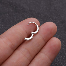 Load image into Gallery viewer, Women Fashion Alloy Stainless Steel Round Titanium Steel Round Hoop Earrings Gold Color Jewelry Earrings Party Gift