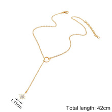 Load image into Gallery viewer, Simple Creative Geometry Hexagram Sun Necklace Pendant Women Girls Jewelry Gift