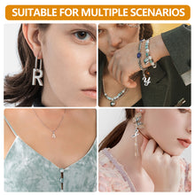 Load image into Gallery viewer, 130 PCS/Set Retro Alloy 26 English Capital Case Letter Accessories For Earrings Necklace Bracelet DIY Handmade