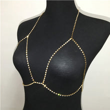 Load image into Gallery viewer, European And American Style Crystal Bra Diamond Inlaid Sexy Body Chain Jewelry Gift