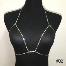 Load image into Gallery viewer, European And American Style Crystal Bra Diamond Inlaid Sexy Body Chain Jewelry Gift