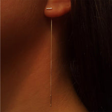 Load image into Gallery viewer, Cool Style Simple T-shaped Tassel Long Ear Chain Earrings Jewelry Gift For Women Girls