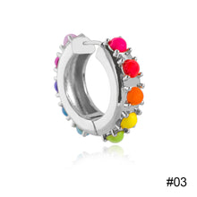 Load image into Gallery viewer, Creative Colorful Pearl Copper Buckle Circle Ear Studs Jewelry Gifts For Women Girls