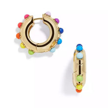 Load image into Gallery viewer, Creative Colorful Pearl Copper Buckle Circle Ear Studs Jewelry Gifts For Women Girls