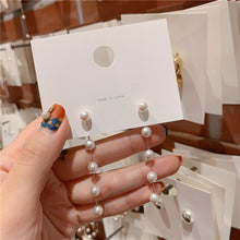 Load image into Gallery viewer, Elegant Sweet Simple Cool Style Long Tassel Pearl Earrings Jewelry Gift For Women Girls
