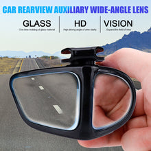 Load image into Gallery viewer, 1pc Rotatable Car Blind Spot Mirror 2 Side Wide Angle Car Reverse Rearview Auxiliary Blind Spot Mirror