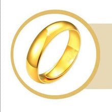 Load image into Gallery viewer, Gold Smooth Surface Simple Fashion Couple Ring Adjustable Jewelry Gift For Lover