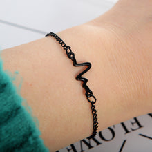 Load image into Gallery viewer, Simple Personality Beckoning Heart Rate Line Couple Bracelet For Love Jewelry Gift