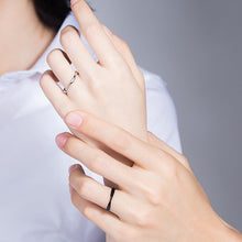Load image into Gallery viewer, Simple Fashion Couple Ring Twisted Rope Copper Silver Plated Open Ring Couple Ring Girl Boy Friend Jewelry Gift