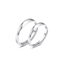 Load image into Gallery viewer, Simple Fashion Couple Ring Twisted Rope Copper Silver Plated Open Ring Couple Ring Girl Boy Friend Jewelry Gift