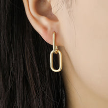 Load image into Gallery viewer, Anti-Allergy S925 Sterling Silver Earrings Women New Fashion Geometric Ellipse U-Shape Elegant Bride Jewelry Gifts Girl Ear Clip
