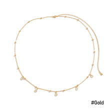 Load image into Gallery viewer, Versatile Beach Thin Chain Body Chain Simple Geometric Imitation Crystal Pendant Tassel Waist Chain Summer Sexy Body Chain