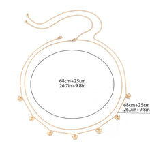 Load image into Gallery viewer, Fashion Summer Tassel Butterfly Pendant Double Layer Waist Chain Ladies Sexy Metal Body Chain Women Female Jewelry Accessories