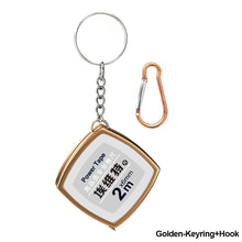 Load image into Gallery viewer, 1pc Creative Mini Tape Measure Pull Ruler Key Ring Measuring Tools Retractable Ruler with Key Chain and Hook Gauging Tool Portable Keychain Keyring Gifts