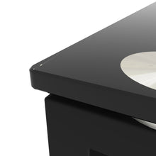 Load image into Gallery viewer, Black Glass Coffee Table, Clear Coffee Table,Modern Side Center Tables for Living Room, Living Room Furniture