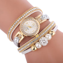 Load image into Gallery viewer, Luxury Women Watch Leather Strap Diamond Quartz Watch Wrap Around Fashion Bracelet Wrist Watches