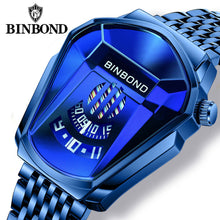 Load image into Gallery viewer, BINBOND 01 Luxury Men Watch Top Brand Sport Waterproof Quartz Watches 3D Glass Man Clock Wristwatch