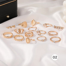 Load image into Gallery viewer, Creative Retro Set Ring Simple Alloy Ring Multi-piece Set Stackable Ring Jewelry Accessories for Women