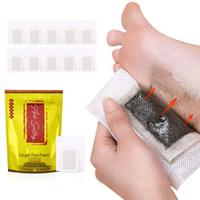 Load image into Gallery viewer, Tongluo Ginger Foot Patch Sleep Health Rejuvenating Meridian Activating Foot Care Patch Stress Relief Feet Pads Beauty Health