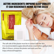 Load image into Gallery viewer, Tongluo Ginger Foot Patch Sleep Health Rejuvenating Meridian Activating Foot Care Patch Stress Relief Feet Pads Beauty Health