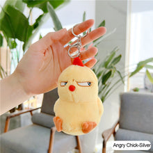 Load image into Gallery viewer, 12cm Cute Angry Chicken Plush Toys Key Chain Bag Pendant Cute Duck Doll for Kids Children Birthday Christmas Gifts Toys