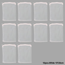 Load image into Gallery viewer, 10Pcs Filter Net Bag Mesh Bag Aquarium Pond For Biochemical Ball Carbon Aquarium Fish Tank Ceramic Ring Isolation Bag White Black
